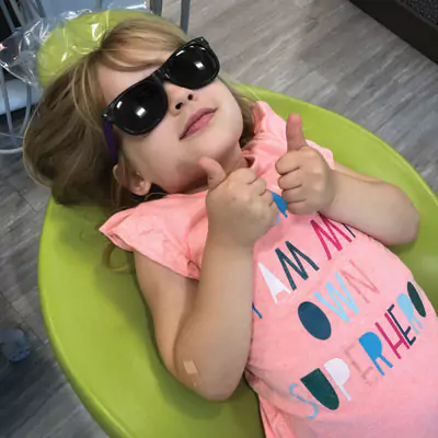 General Anesthesia Dentistry Tupelo Patient Two Thumbs Up