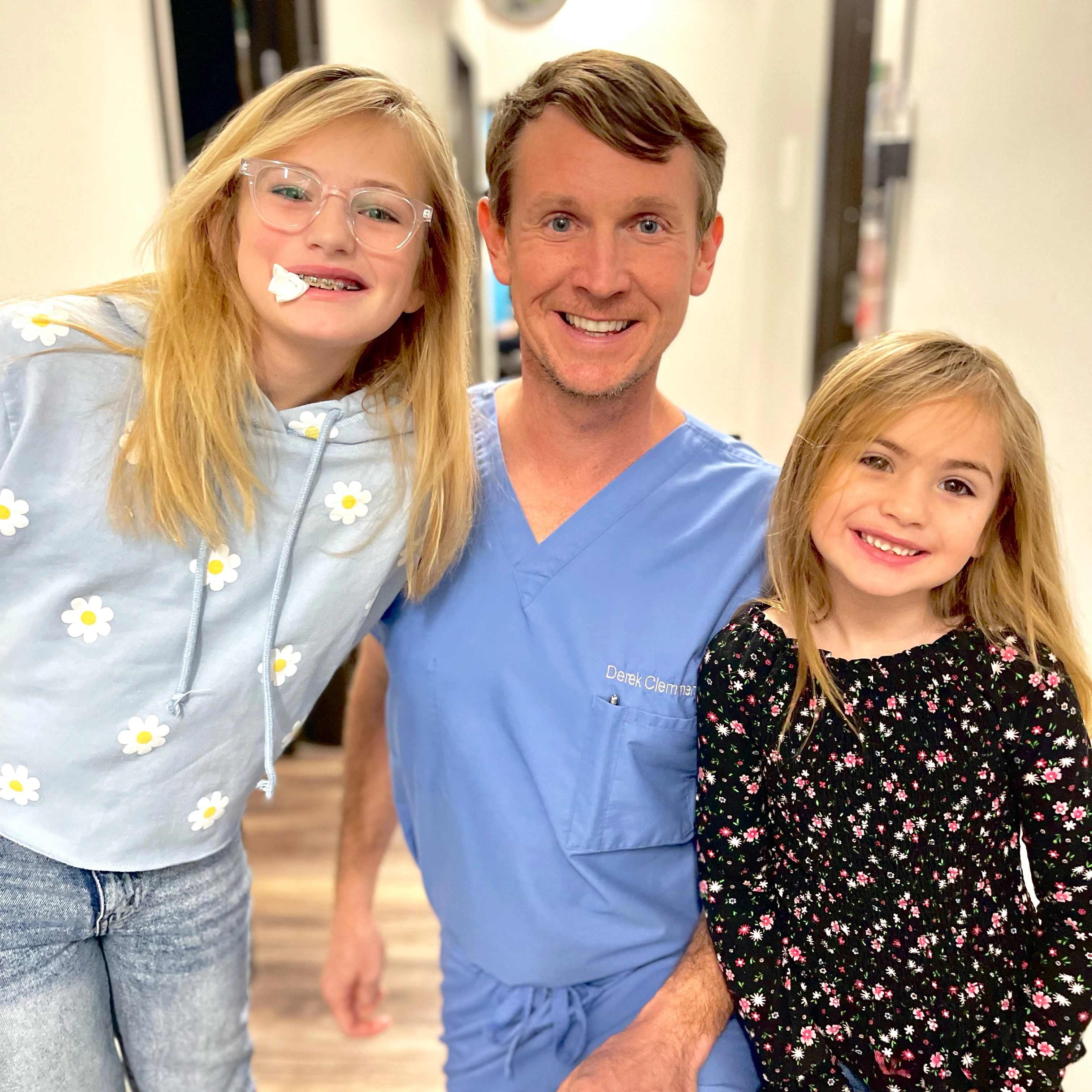 Family at the dentist